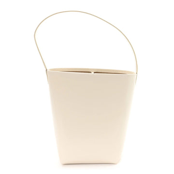 Shiny Calfskin Small N/S Park Tote Ivory