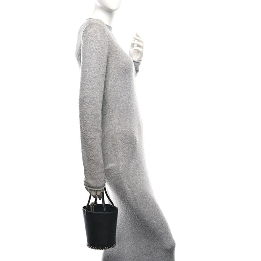 Smooth Calfskin Mini Roxy Bucket Bag Black