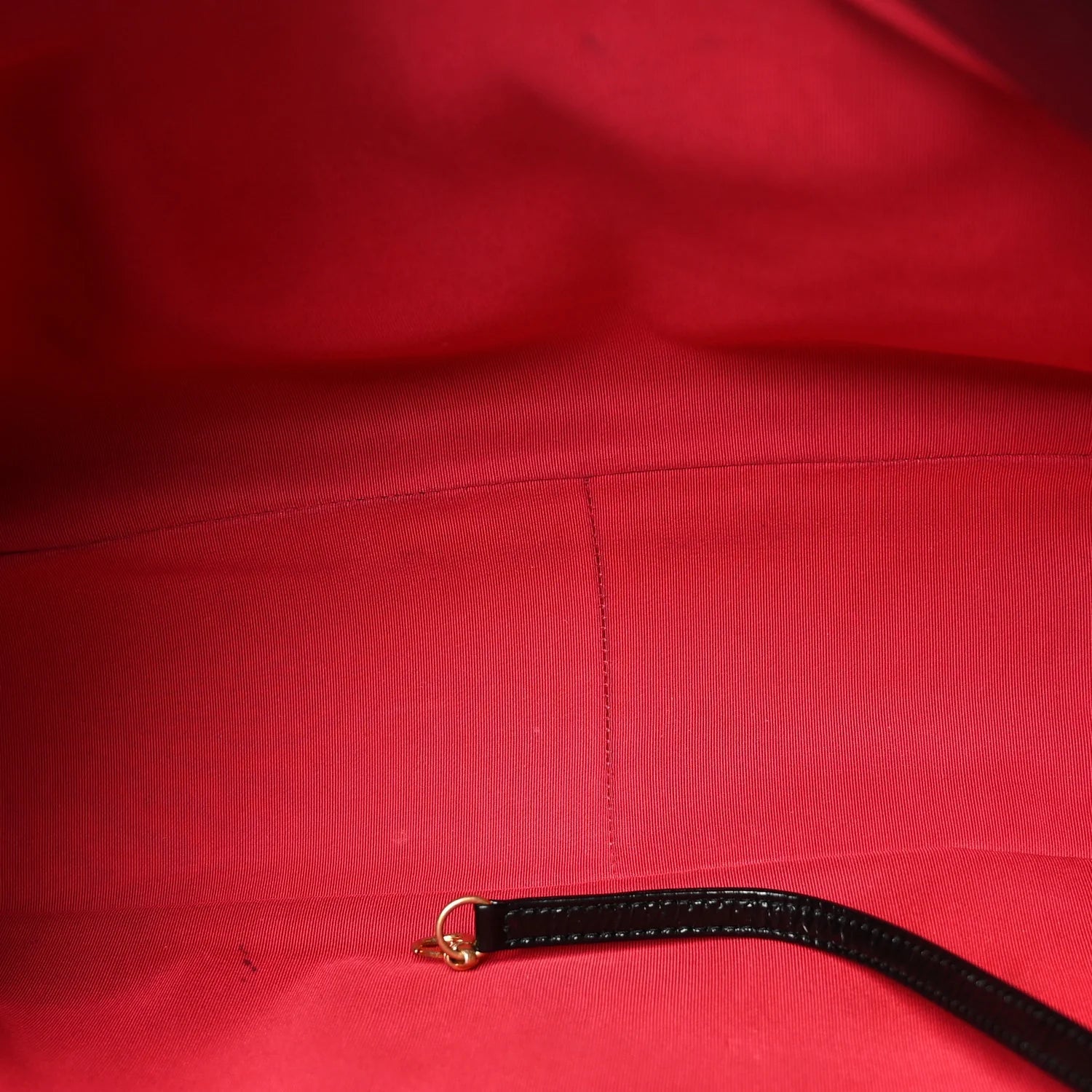 Shiny Aged Calfskin Shopping Bag Black