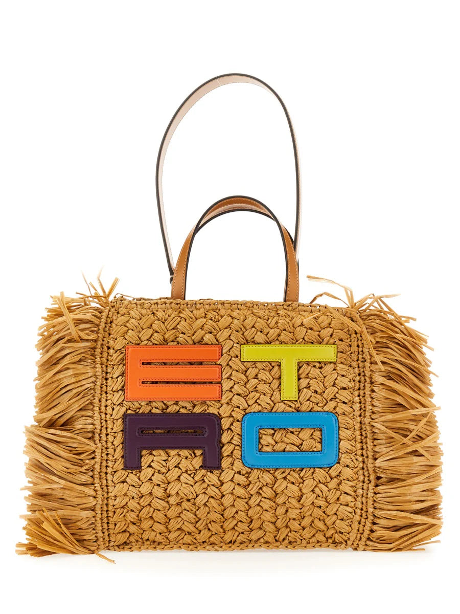 RAFFIA TOTE BAG