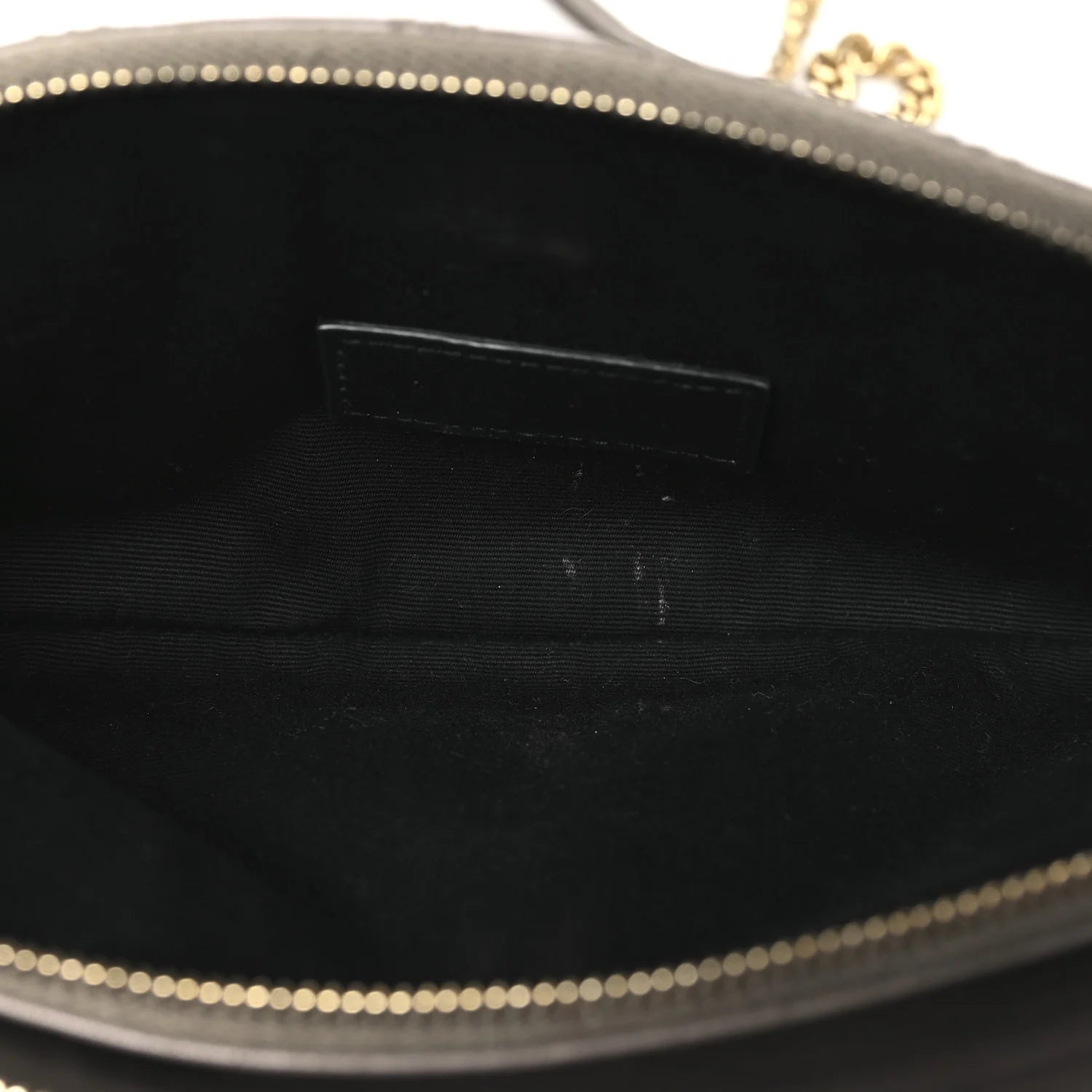 Grained Lambskin Quilted Mini Becky Double Zip Bag Taupe