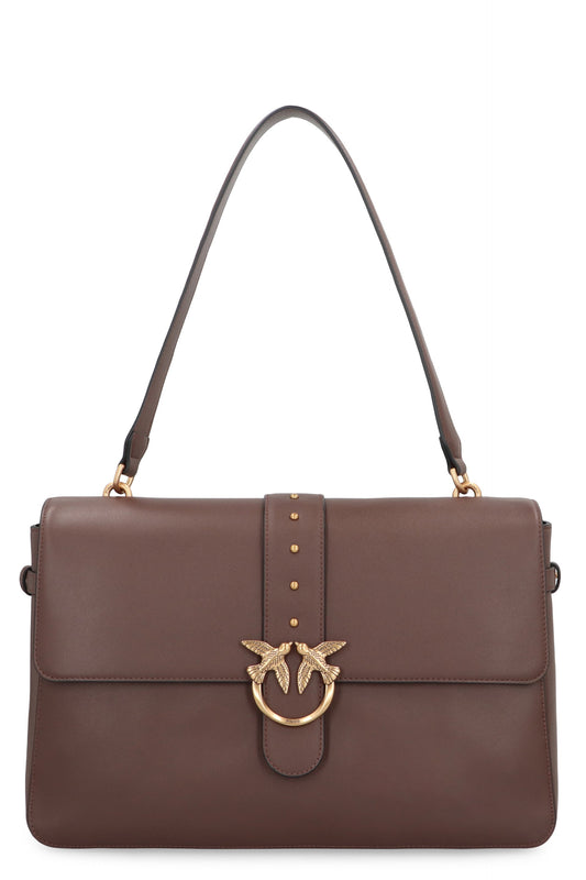 MAXI LOVE BAG SLOUCHY SHOULDER BAG in LEATHER