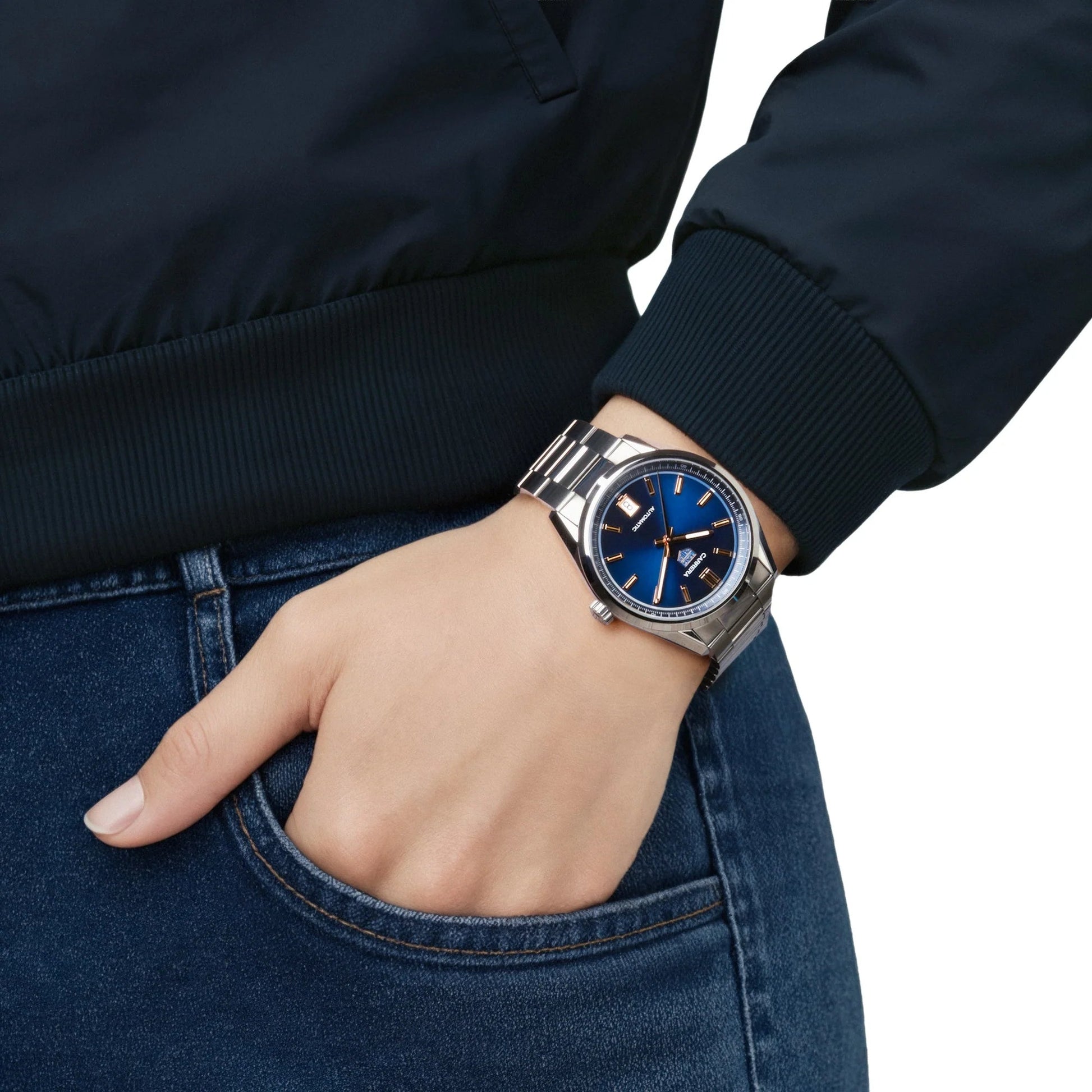 Unworn  Carrera Calibre 7 Date, Stainless Steel, 36Mm, Ref# WBN2311.BA0001, Box & Papers