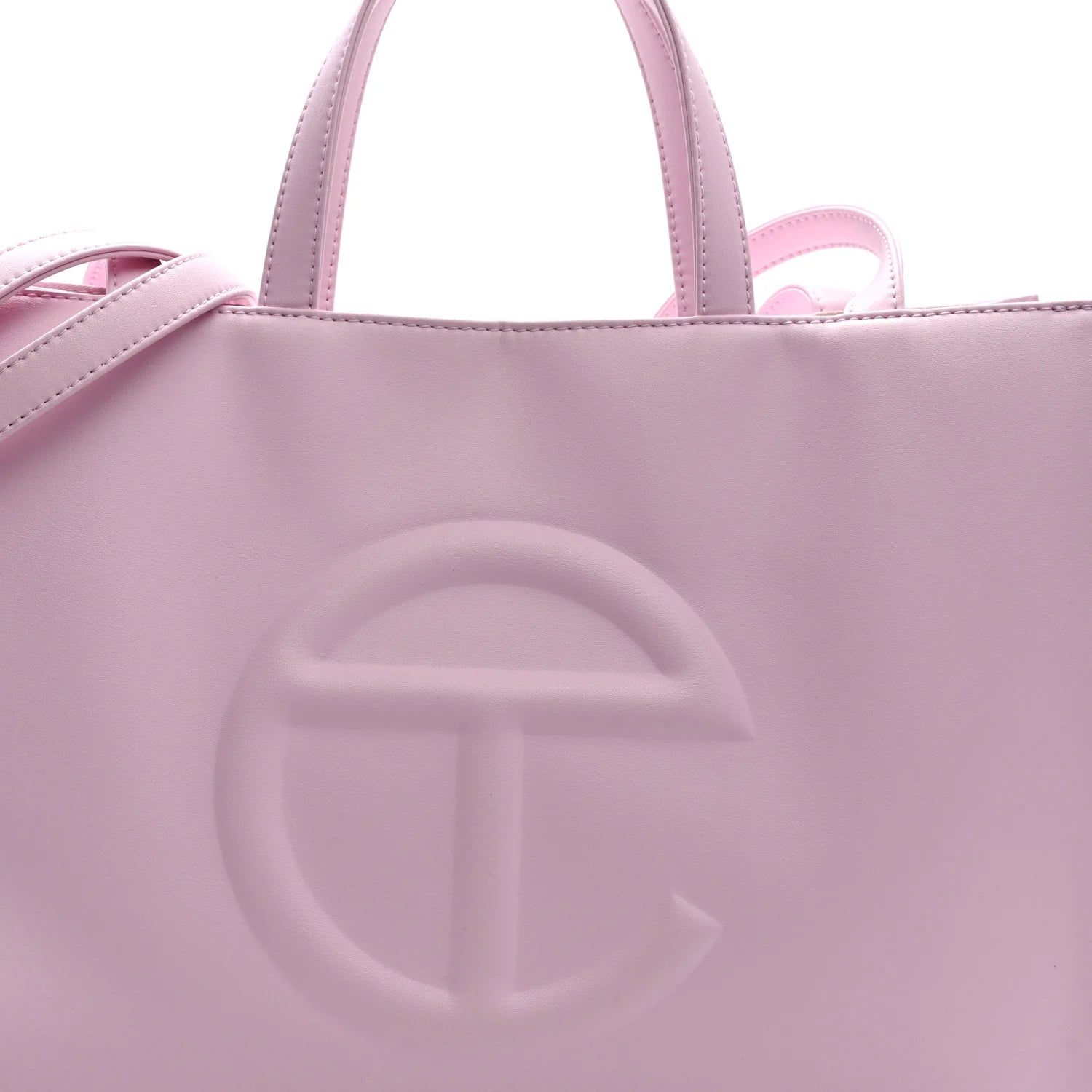 Vegan Leather Medium Shopping Bag Bubblegum