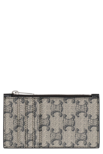 COATED CANVAS CARD HOLDER