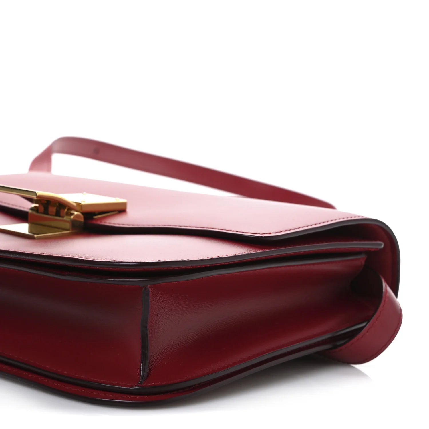 Smooth Calfskin Medium Classic Box Flap Bag Red