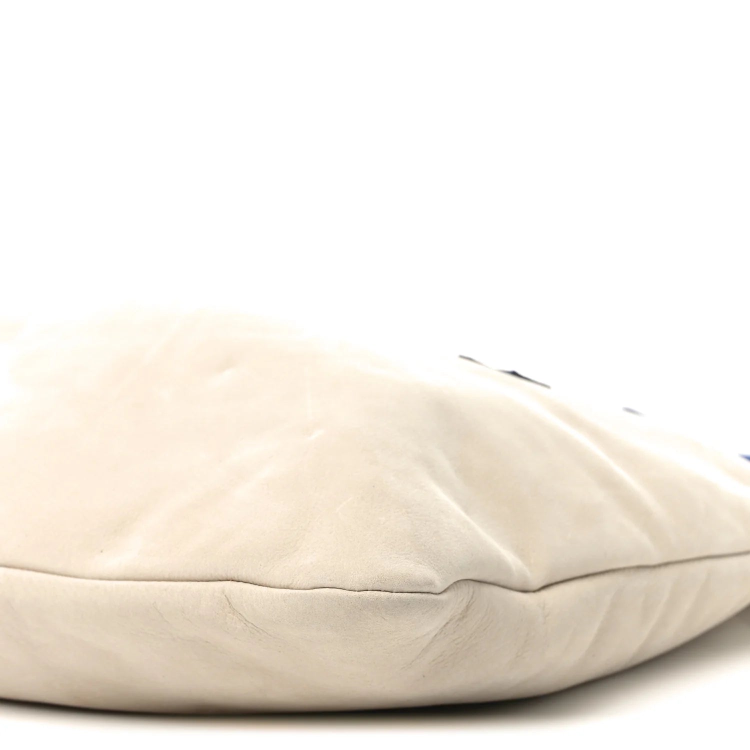 Nubuck Dust Bag Tote Ecru White