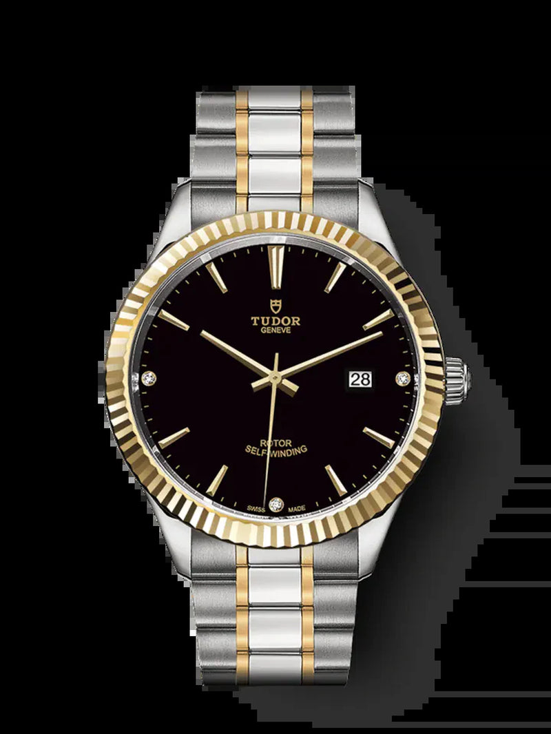Style, Stainless Steel and Yellow Gold with Diamond-Set, 41Mm, Ref# M12713-0011