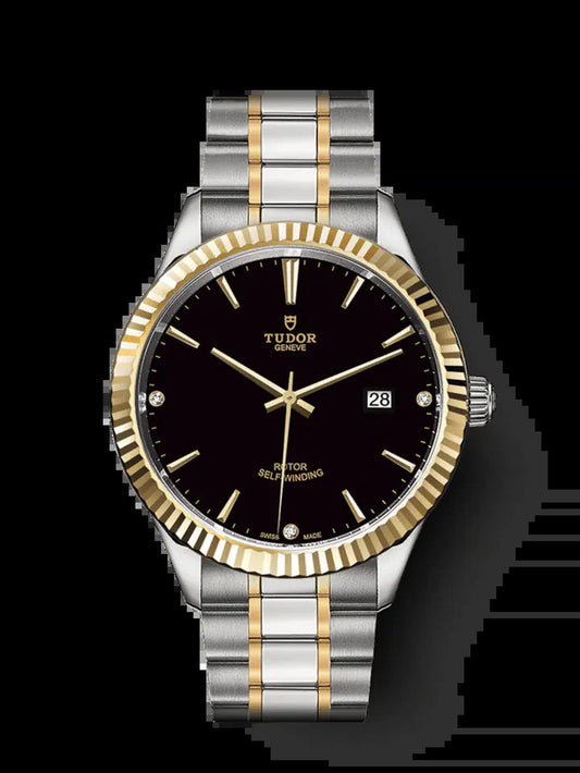 Style, Stainless Steel and Yellow Gold with Diamond-Set, 41Mm, Ref# M12713-0011