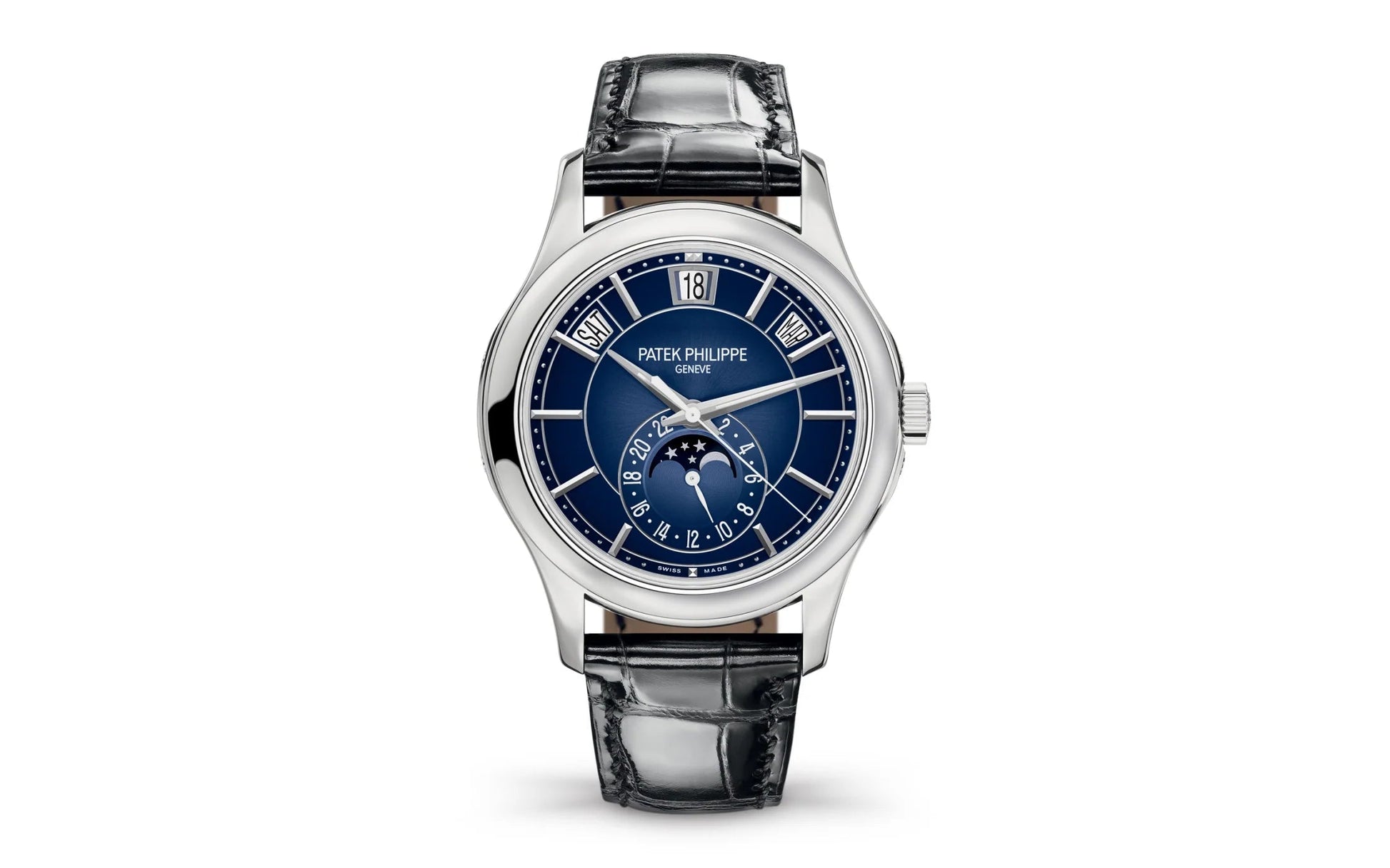 Complication, 18K White Gold, 40Mm, Annual Calendar Ref# 5205G-013
