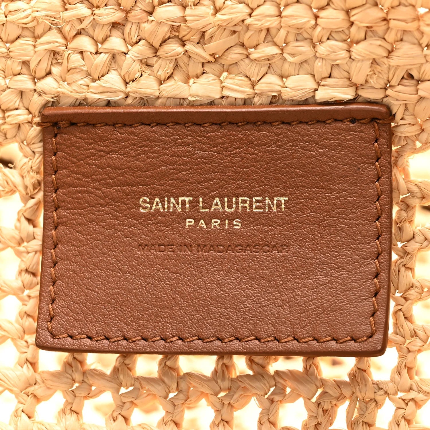 Raffia Icare Shopping Tote Natural