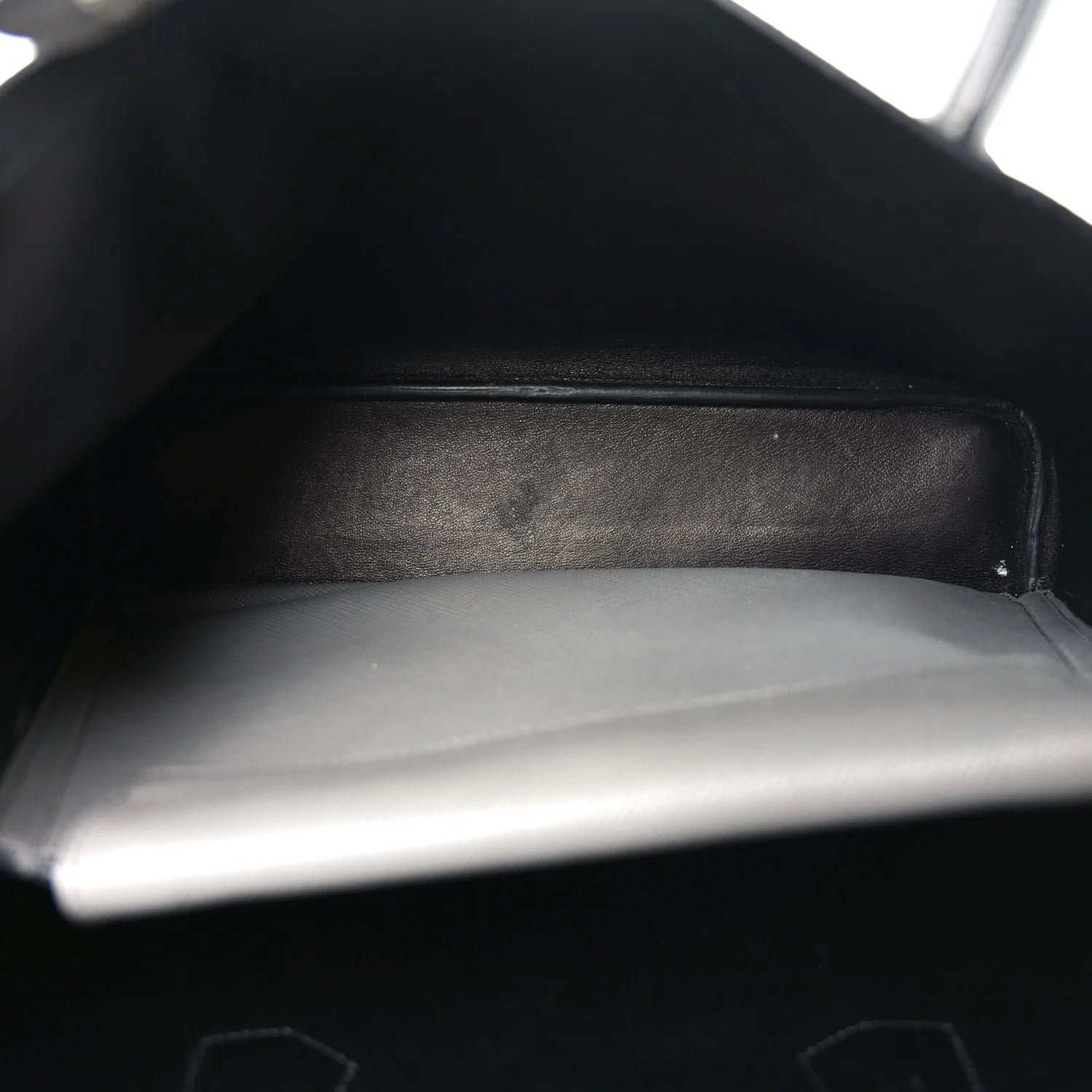 Saffiano Cuir Small Double Bag Marmo