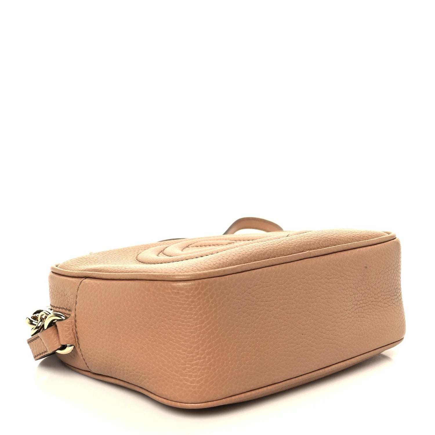 Pebbled Calfskin Small Soho Disco Bag Camelia