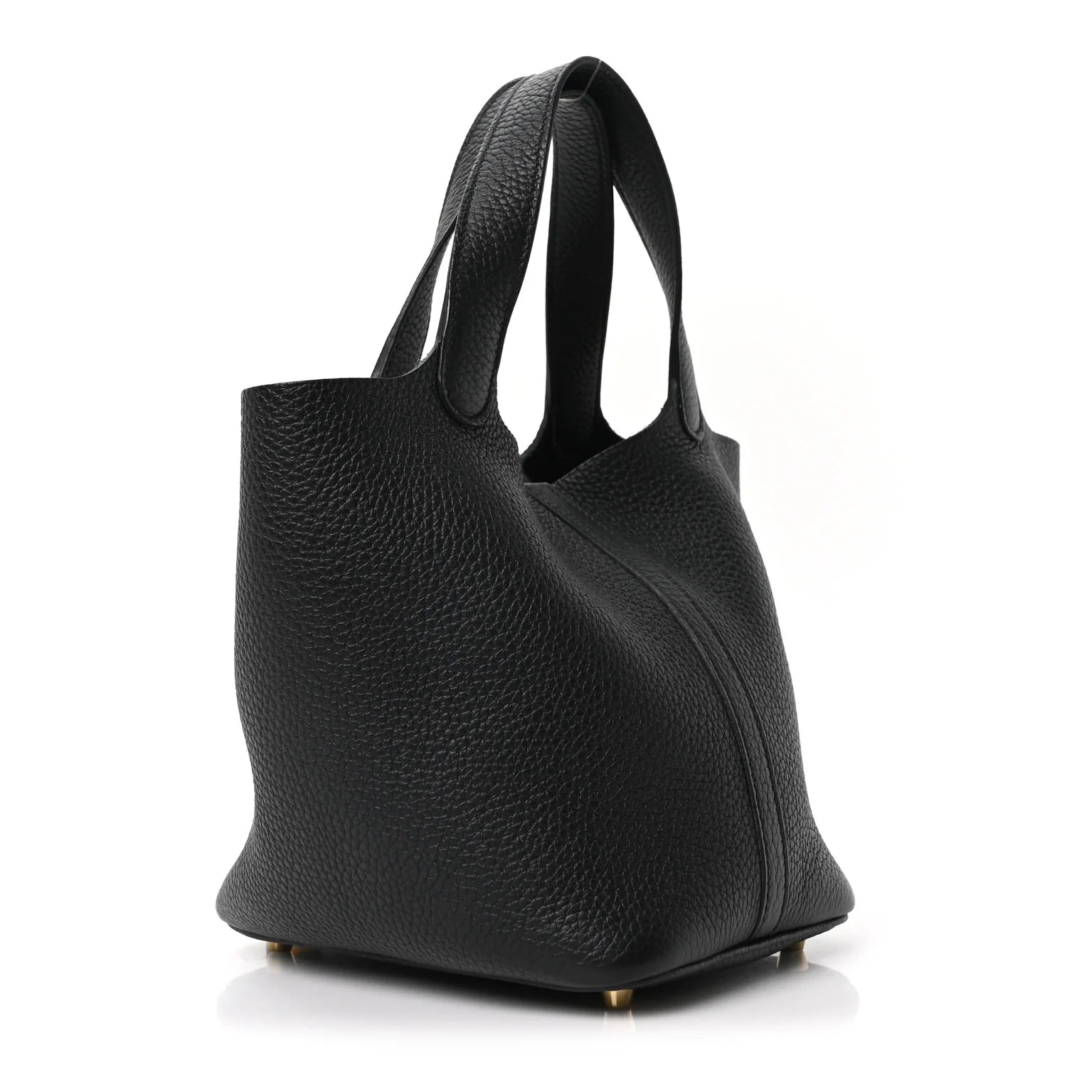 Taurillon Clemence Picotin Lock 18 PM Black