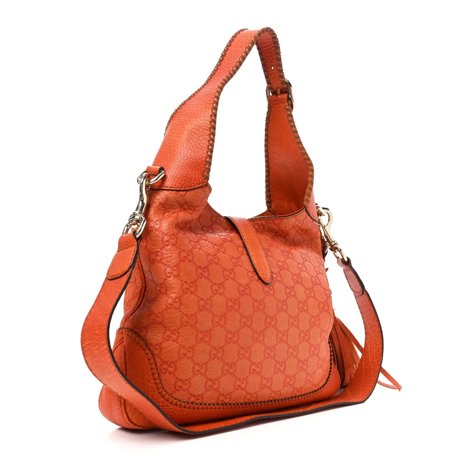 ssima Medium New Jackie Shoulder Bag Orange