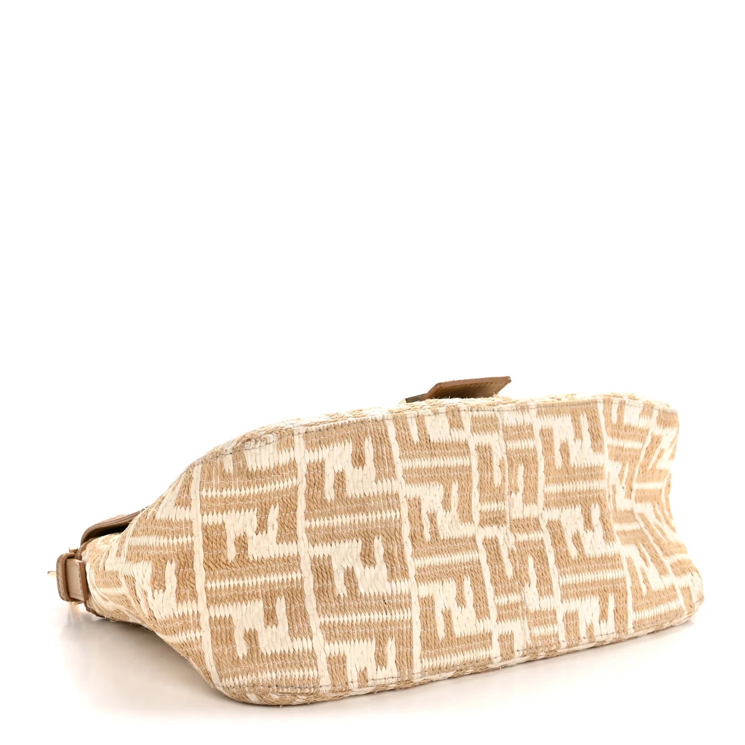 Raffia Mama Baguette Beige
