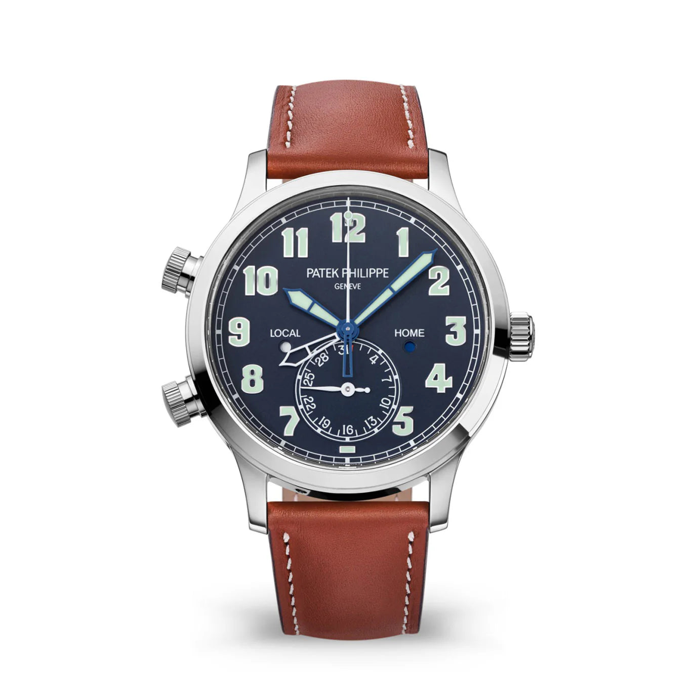 Complication, 18K White Gold, Calatrava Pilot Travel Time 42Mm, Ref# 5524G-001