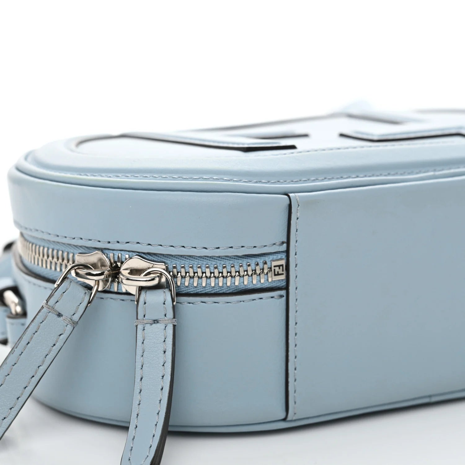 Vitello Grace Camoscio O'Lock Mini Camera Case Azzurro Baby