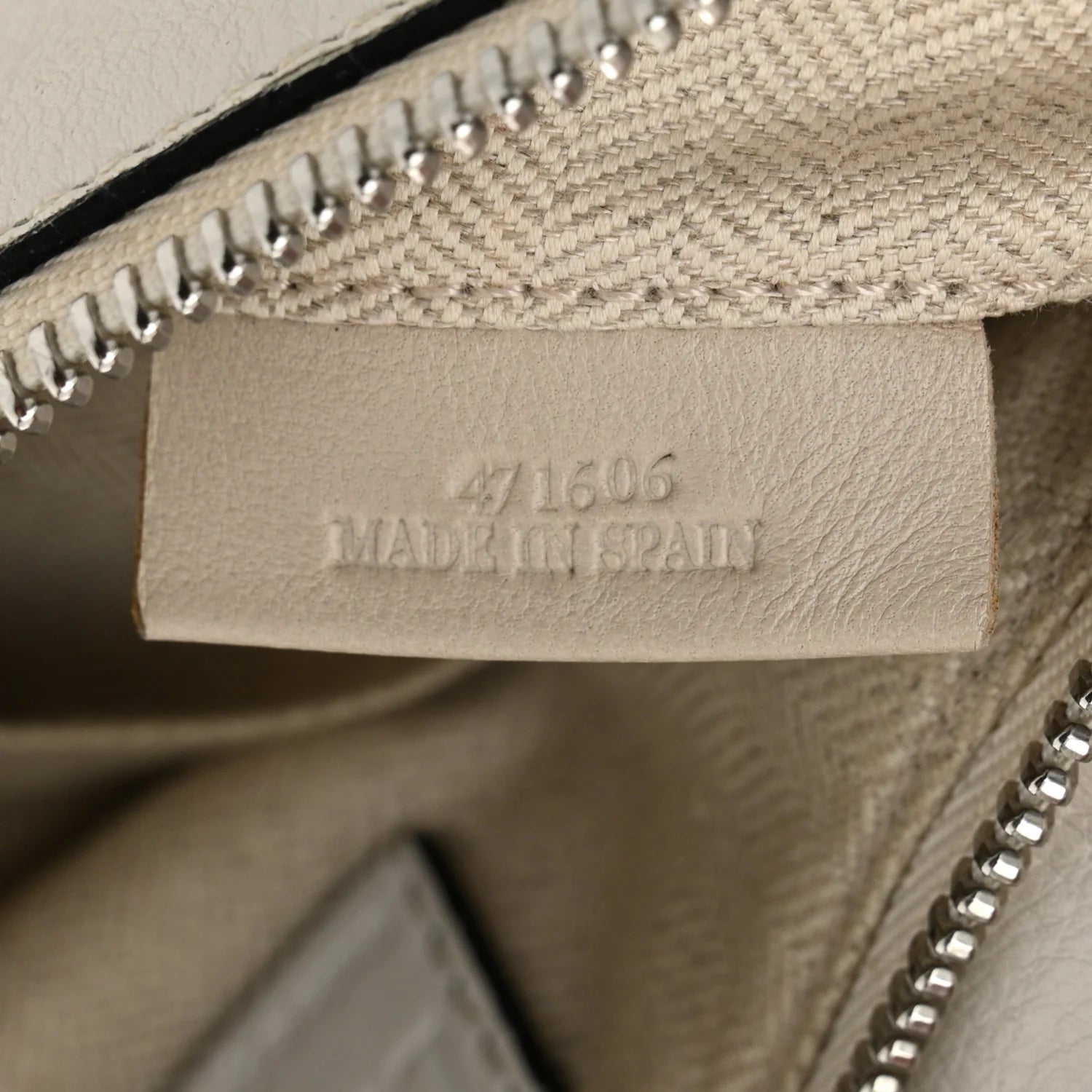 Grained Calfskin Small Puzzle Bag White