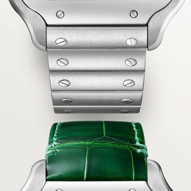 Unworn  Santos De , Stainless Steel, 39.8Mm, Ref# WSSA0062, Box and Papers