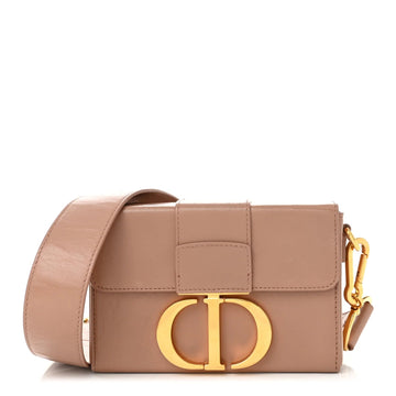 Smooth Calfskin Micro 30 Montaigne Flap Bag Pale Pink