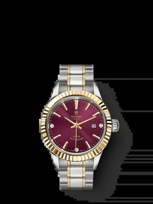 Style, Stainless Steel and Yellow Gold with Diamond-Set, 28Mm, Ref# M12113-0015