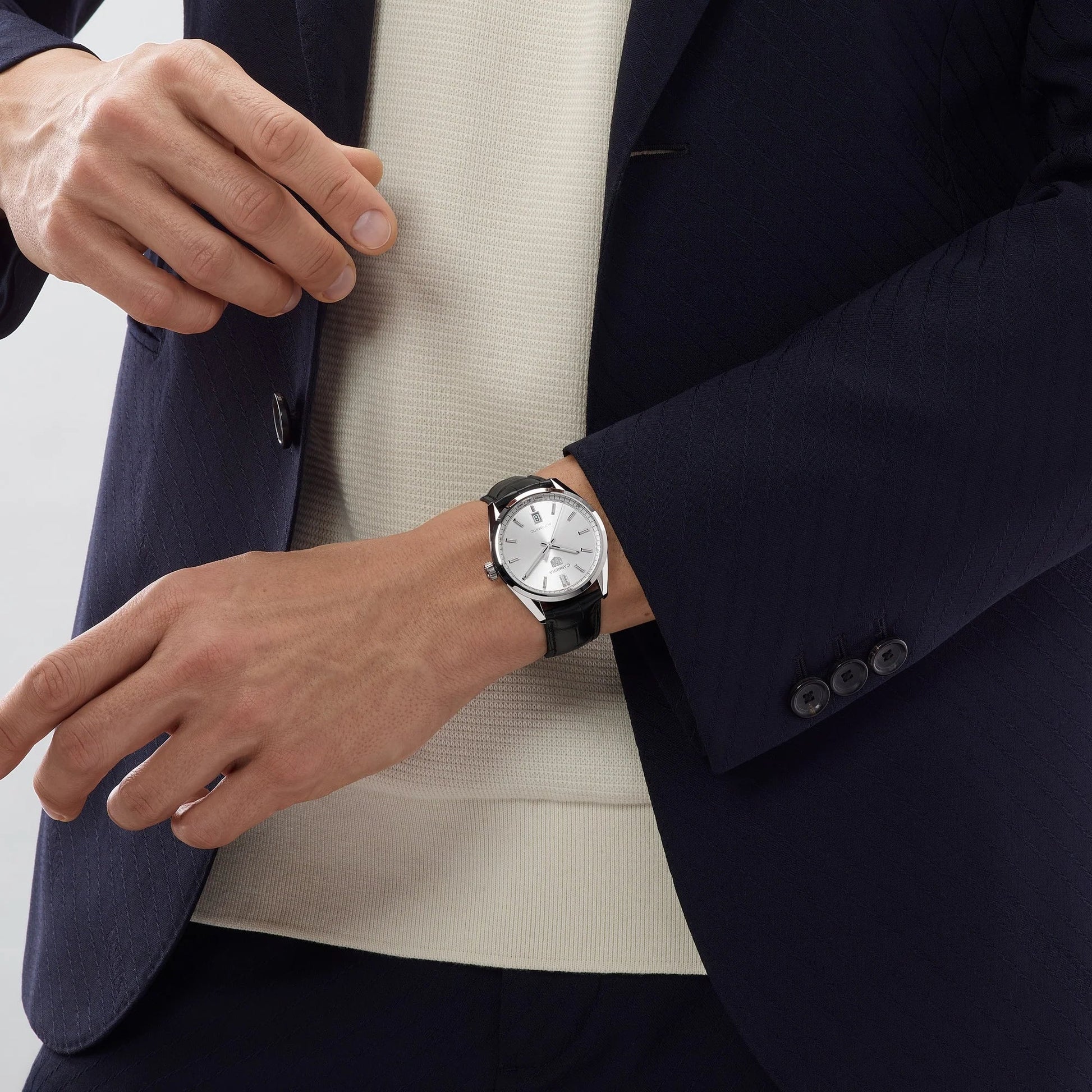 Unworn  Carrera Calibre 5 Date, Stainless Steel, 39Mm, Ref# WBN2111.FC6505, Box & Papers