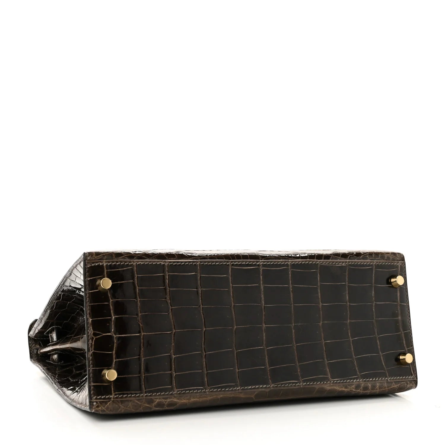 Shiny Niloticus Crocodile Kelly Sellier 28 Gris Elephant