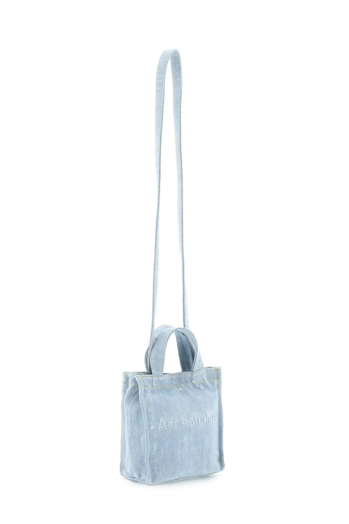 MINI DENIM SHOPPER BAG with LOGO