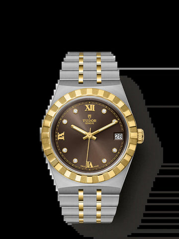 Royal, Stainless Steel and 18K Yellow Gold with Diamond-Set, 34Mm, Ref# M28403-0009