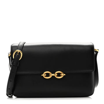 Smooth Calfskin Le Maillon Satchel Black