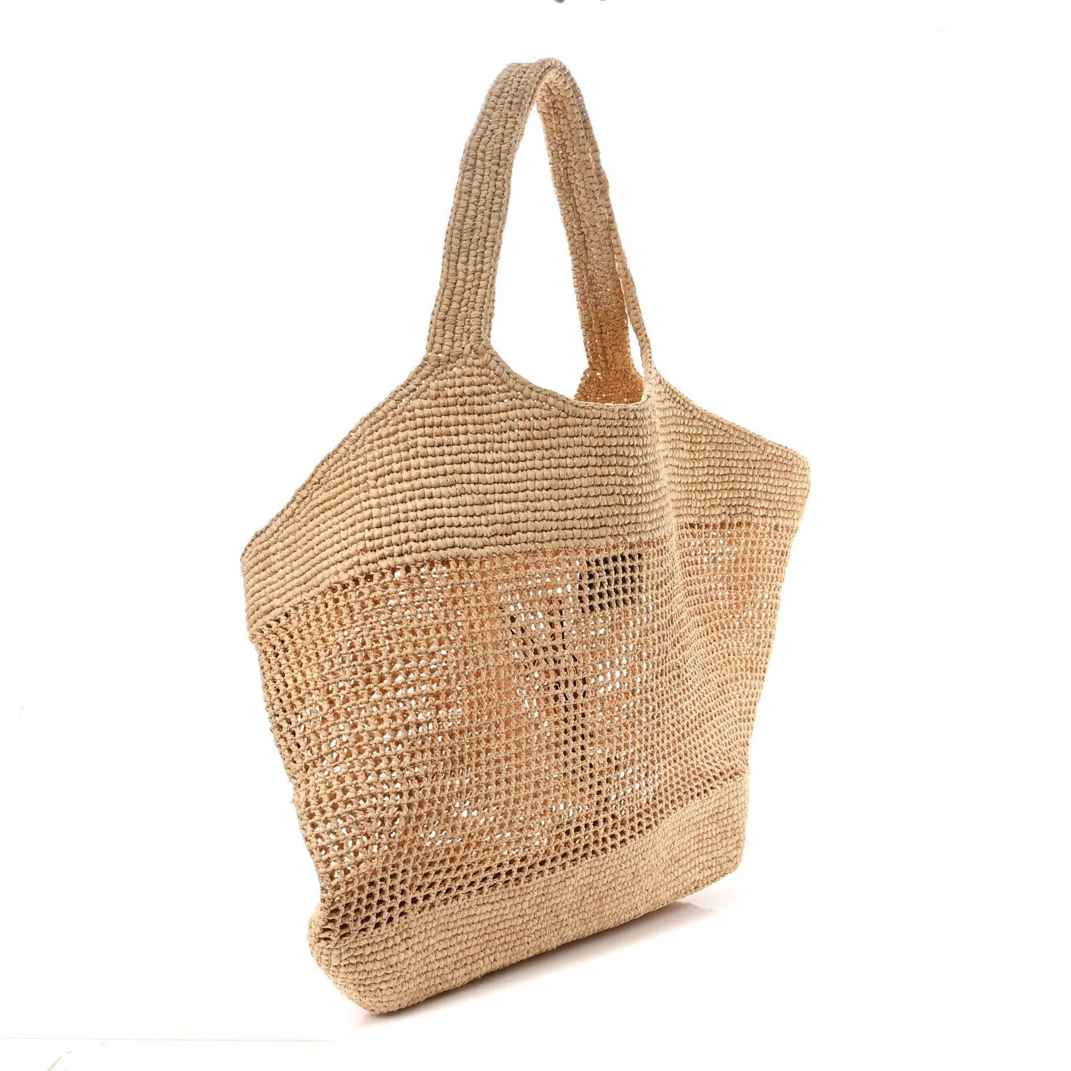 Raffia Icare Shopping Tote Natural