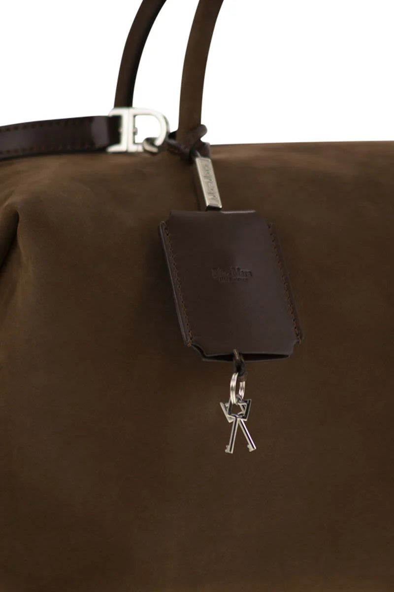 HOLDALLLSUEDE - LARGE NUBUCK LEATHER SATCHEL