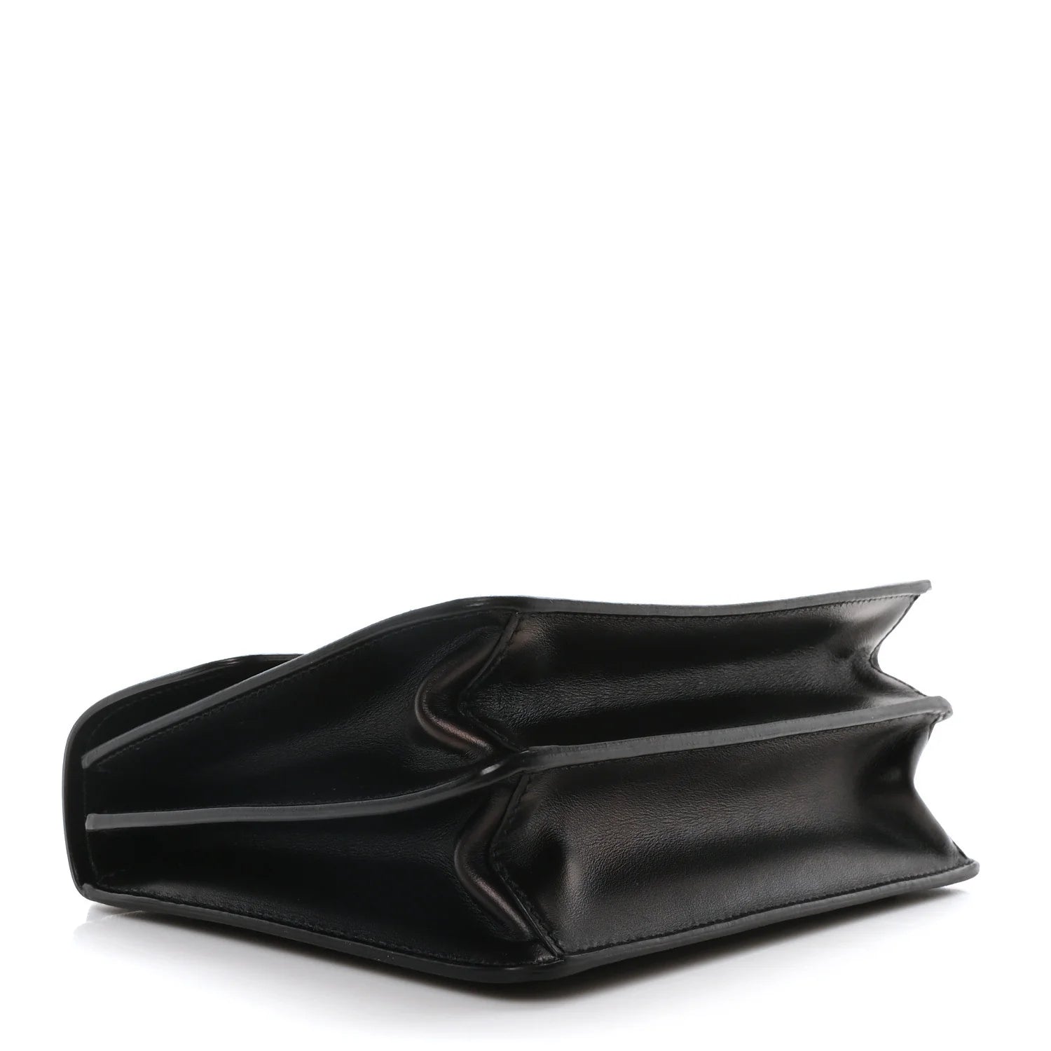 Saffiano Symbole Flap Shoulder Bag Black