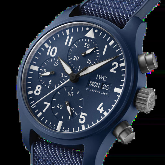 Unworn  Pilot’S Watch Chronograph 41 TOP GUN Oceana, Ceramic, Titanium, 41.9Mm, Ref# IW389404, Box and Papers