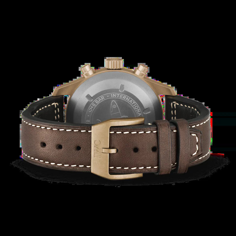 Unworn  Pilot'S Watch Spitfire Chronograph, Bronze, 41Mm, Ref# IW387902, Box and Papers