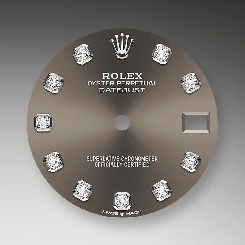 Datejust 31, Oystersteel, 18Kt White Gold and Diamonds, Ref# 278344RBR-0007