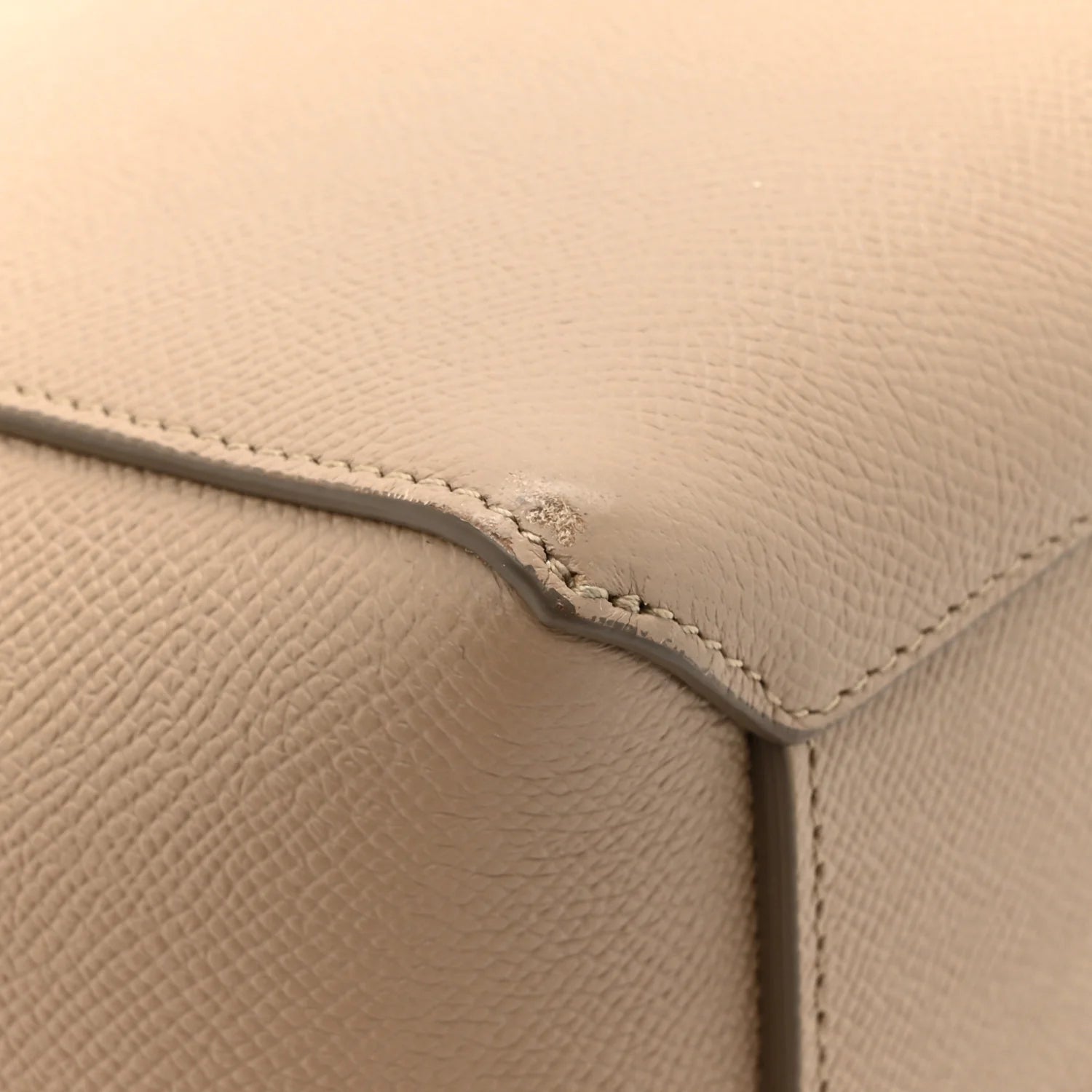 Grained Calfskin Nano Belt Bag Light Taupe