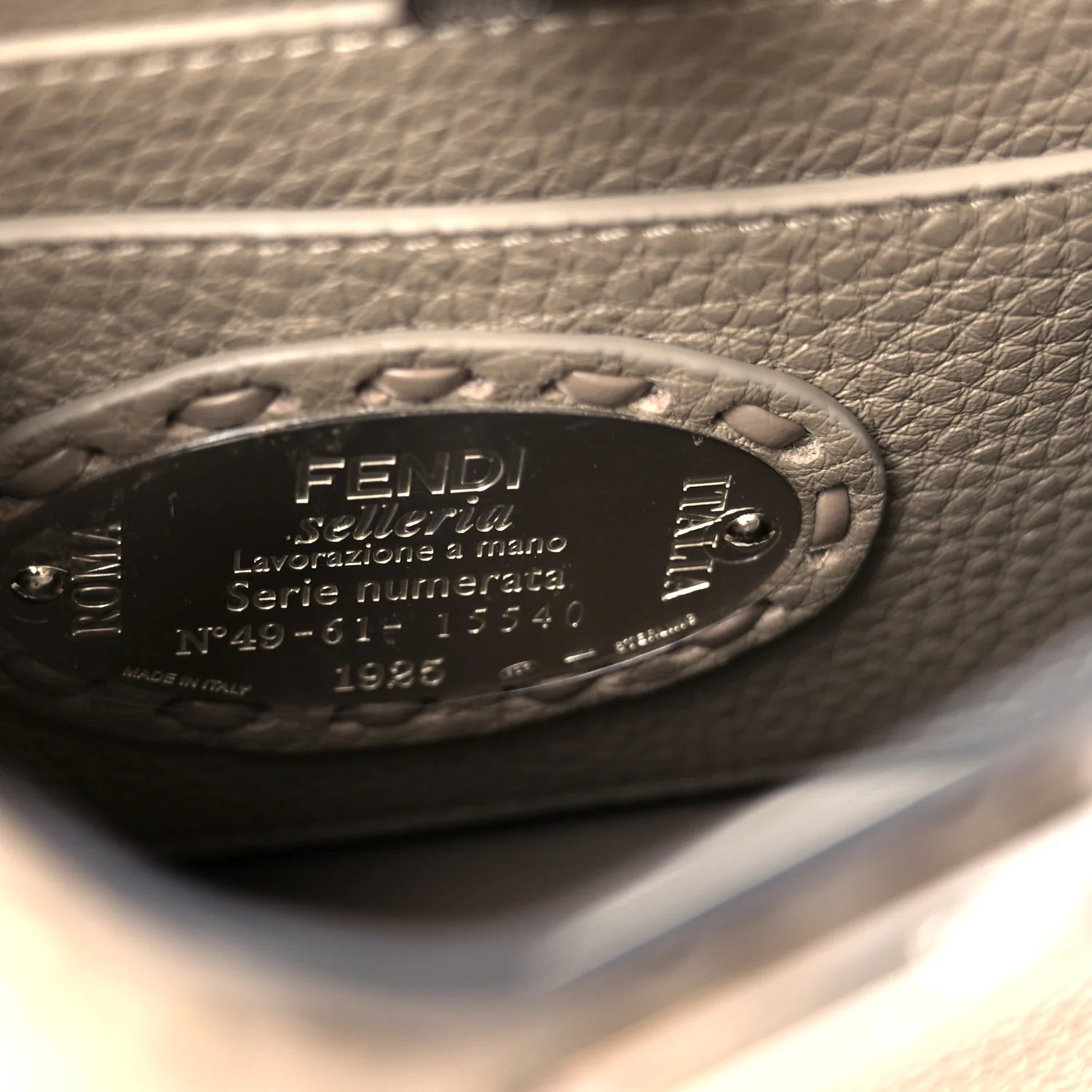 Cuoio Romano Selleria Mini Peekaboo I SEE U Iconic Satchel Fettuccia