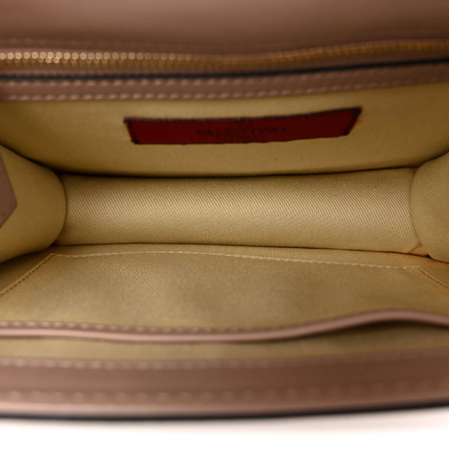 Vitello Small Glam Lock Rockstud Flap Poudre