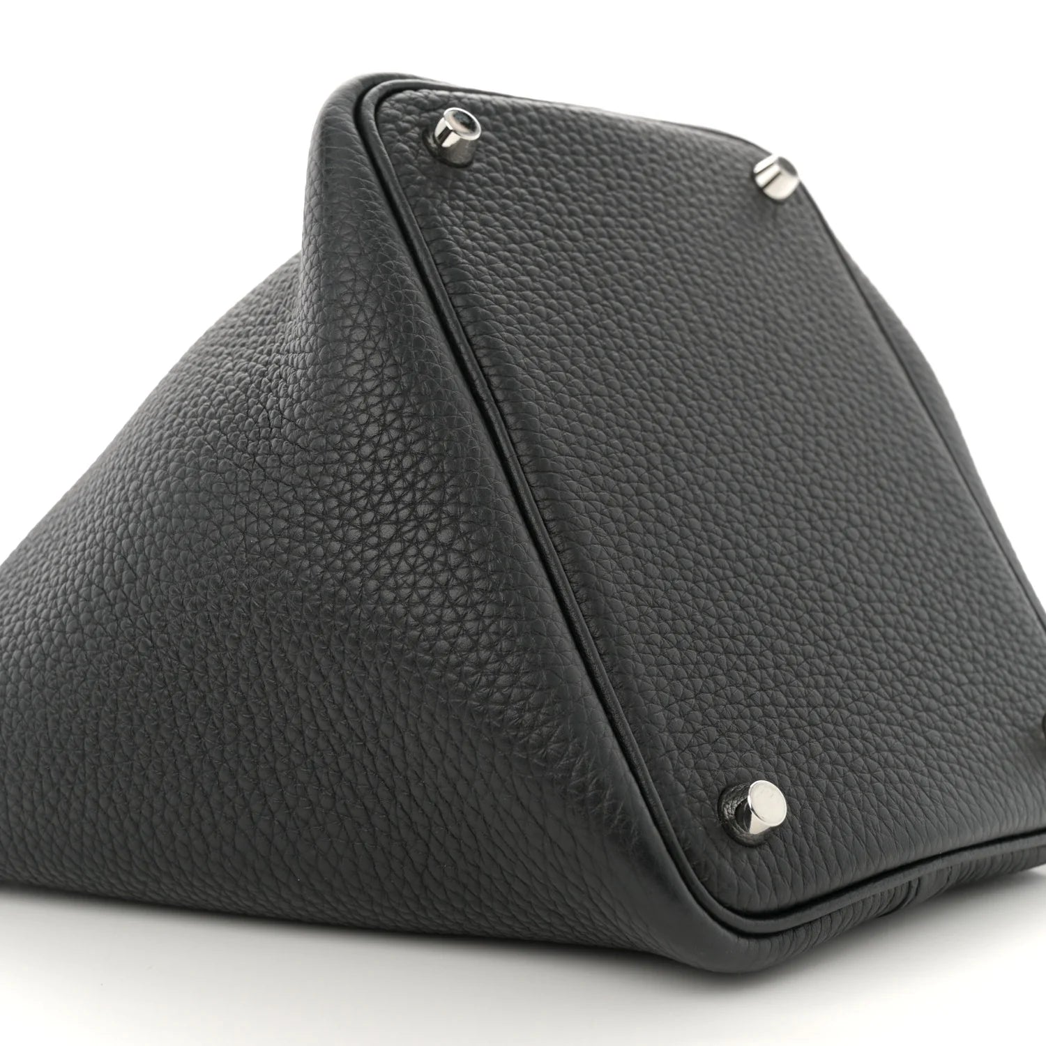 Taurillon Clemence Picotin Lock 18 PM Black