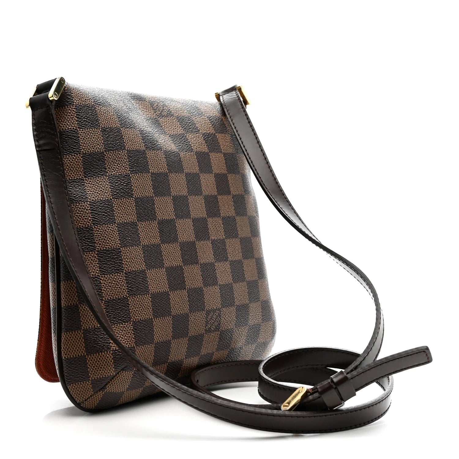 Damier Ebene Musette Salsa Long Strap