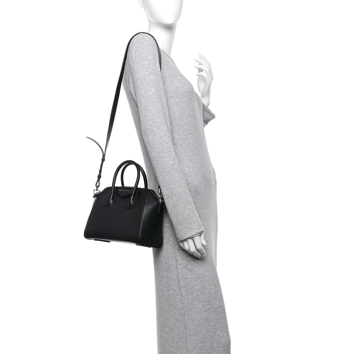 Sugar Goatskin Mini Antigona Black