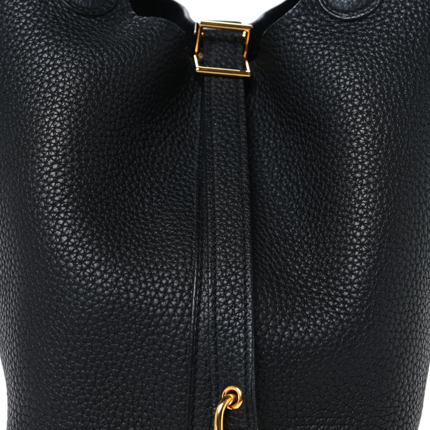 Taurillon Clemence Picotin Lock 18 PM Black