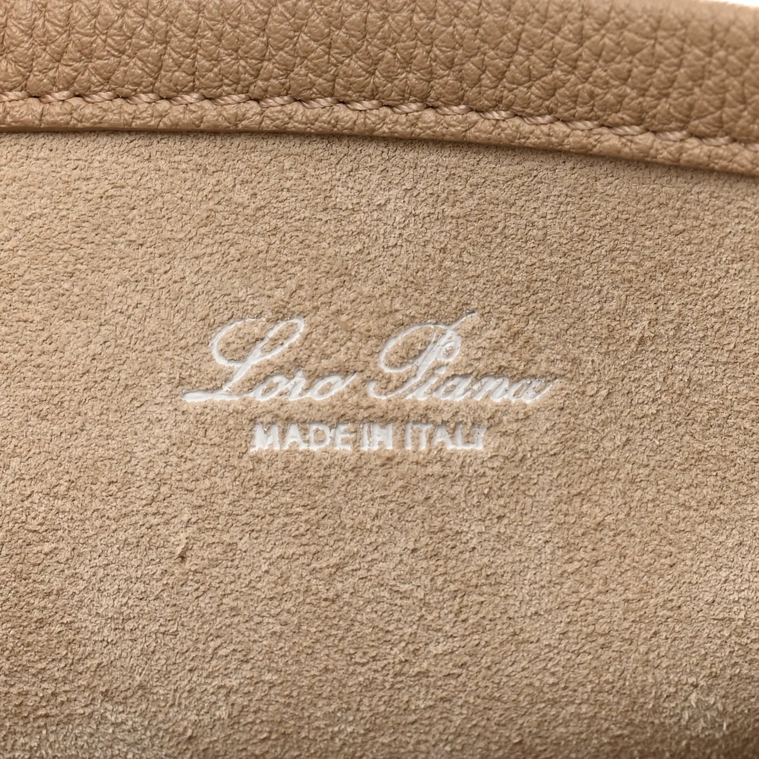 Grained Calfskin Micro Bale Bag Light Mastic