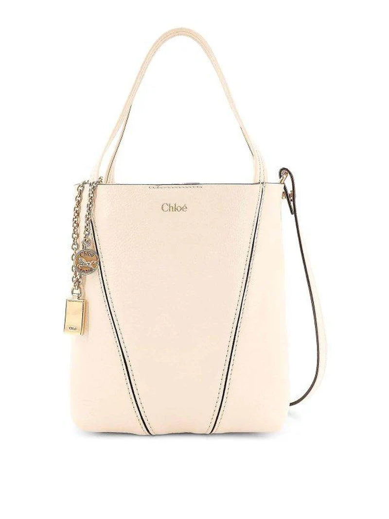 SPIN SMALL LEATHER TOTE