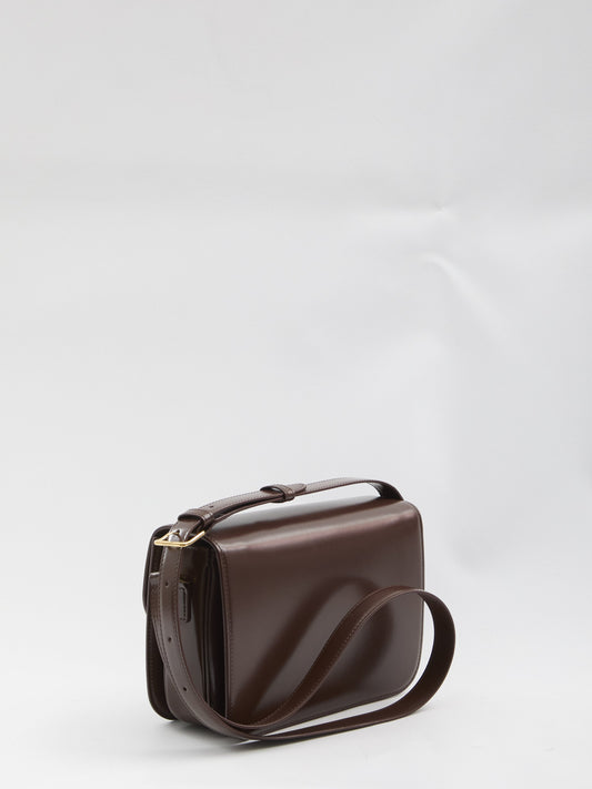 CHESTNUT BROWN CALF LEATHER CLASSIQUE TRIOMPHE BAG