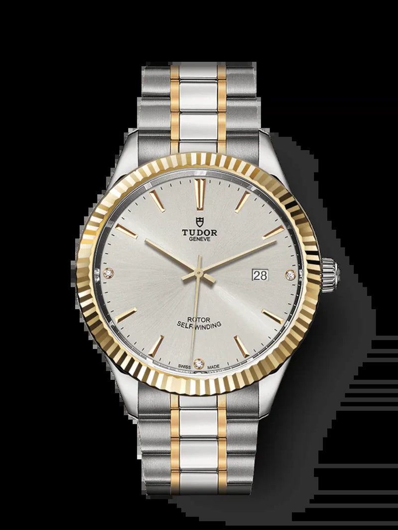 Style, Stainless Steel and Yellow Gold with Diamond-Set, 41Mm, Ref# M12713-0009
