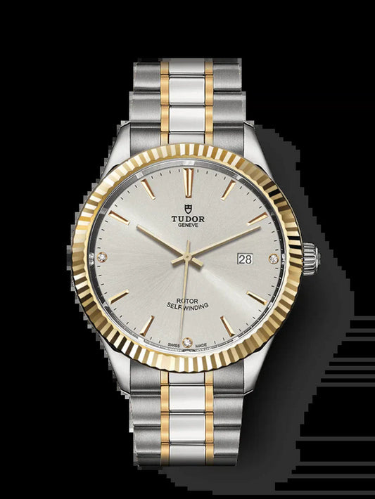 Style, Stainless Steel and Yellow Gold with Diamond-Set, 41Mm, Ref# M12713-0009