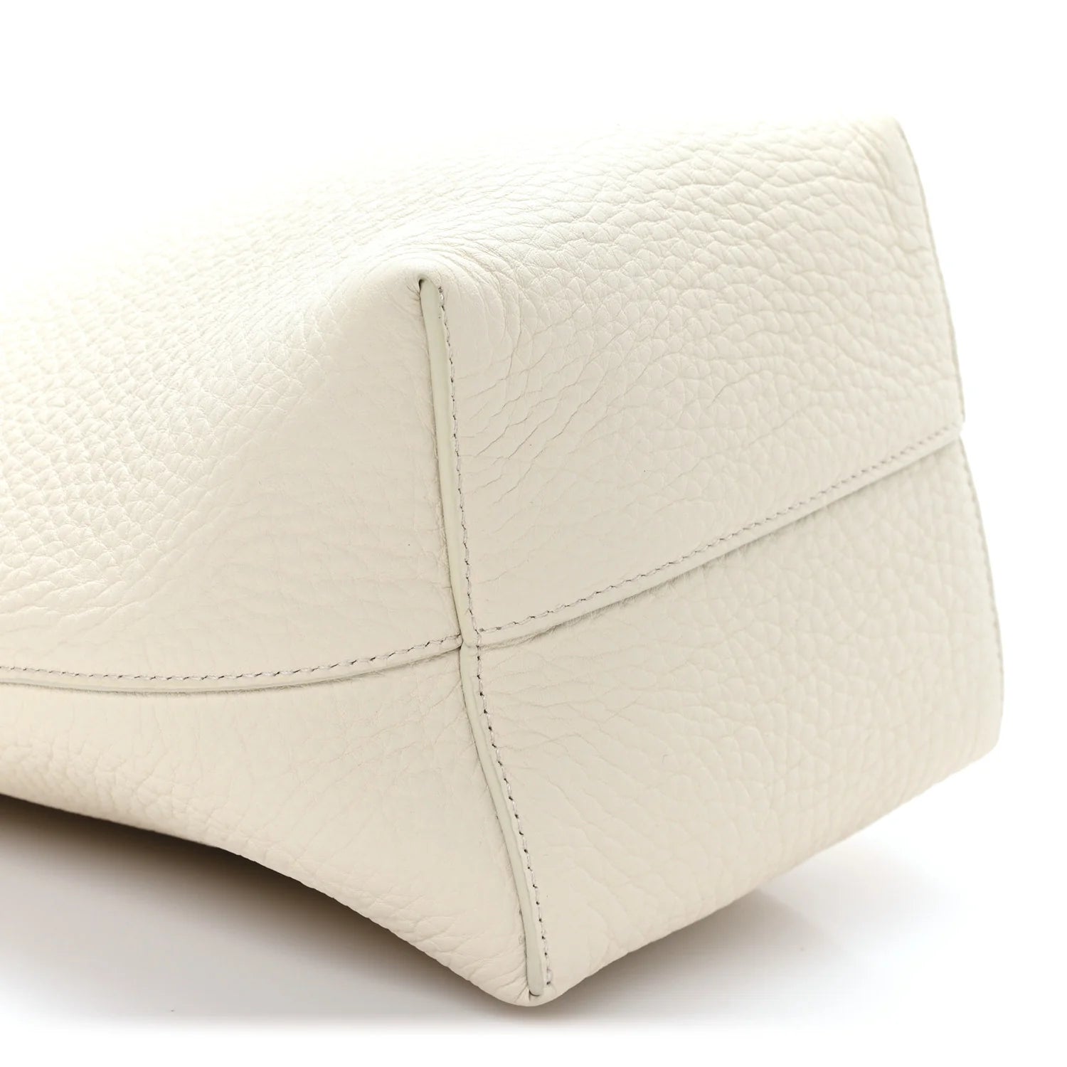 Grained Calfskin Small N/S Park Tote Ivory